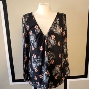 Soft bohemian black and floral
